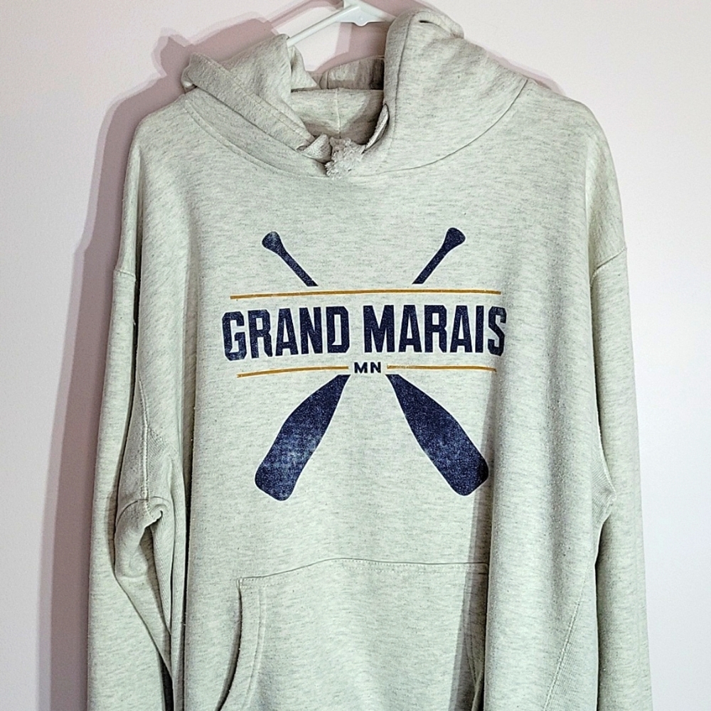 Grand Marais Minnesota Artisans hooded sweatshirt size generous XL